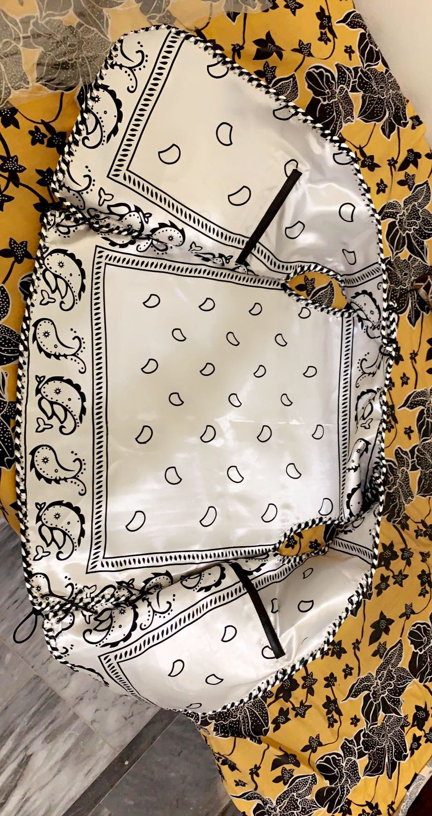 White and Black Patterned motorcycle cowhide Leather vests